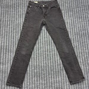 Levi's Premium 511 Slim Fit Jeans W28 L30 Black Excellent Dark Wash Denim (2346)